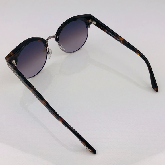 New TOM FORD Alissa Round Havana Brown Sunglasses - Picture 8 of 16